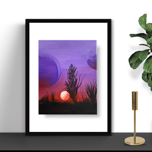 Arte contemporáneo - La tarde lila