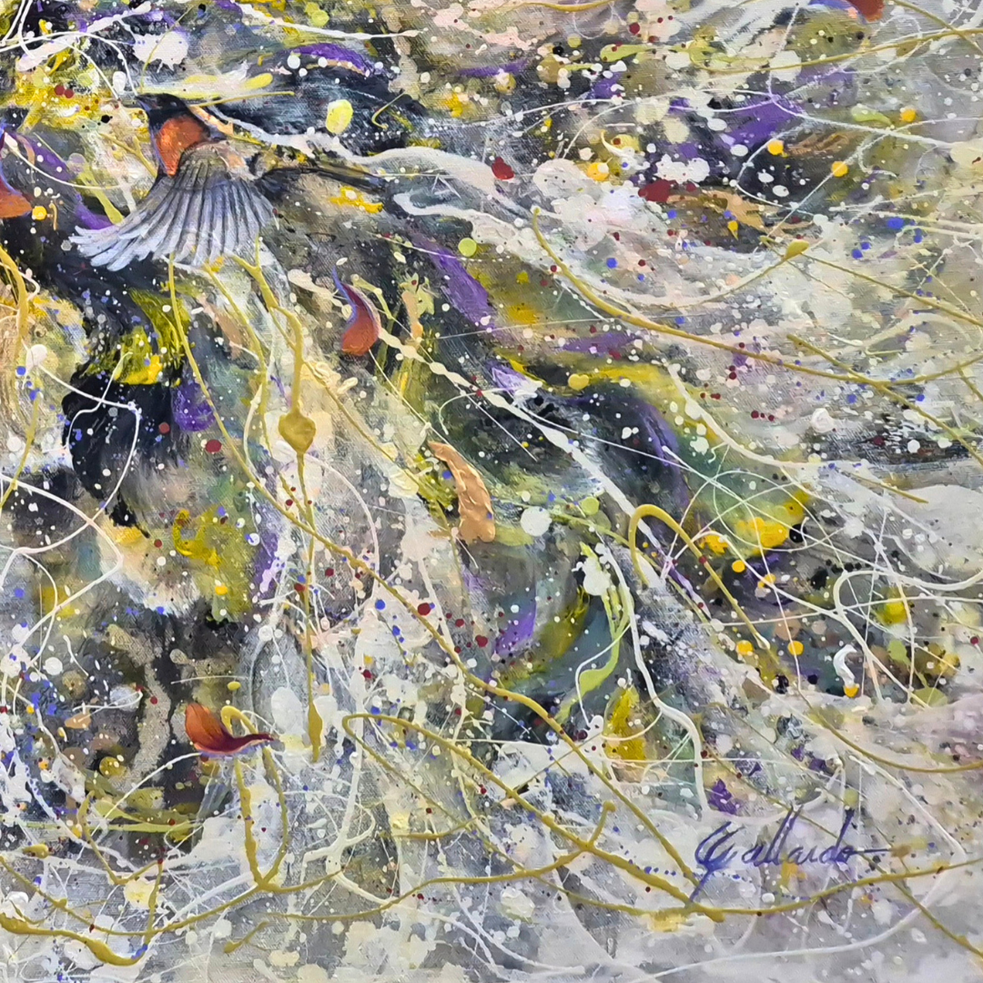 Obra arte original - Donde sea que vueles florece