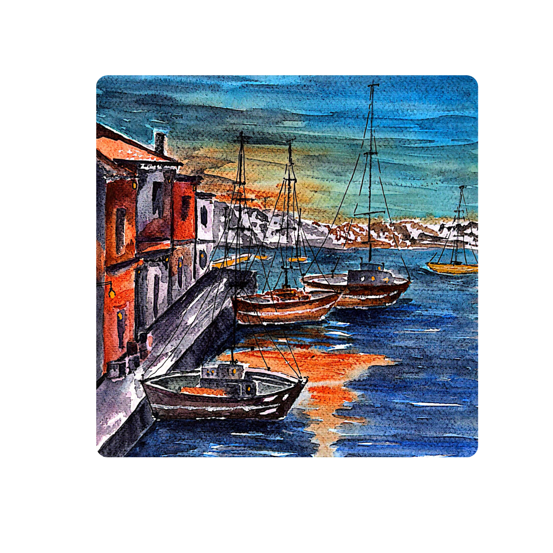 Obra de Arte Original - Reflejos de la Tarde