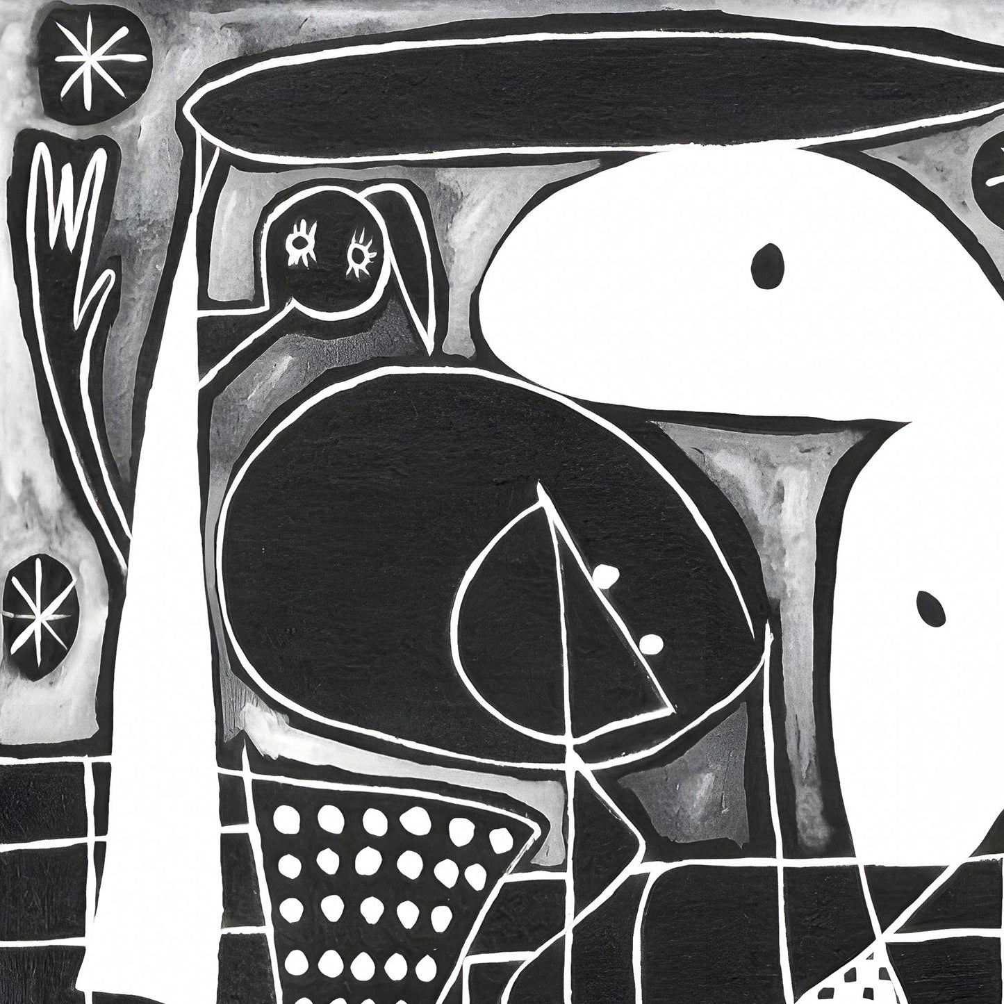 Personajes en blanco y negro