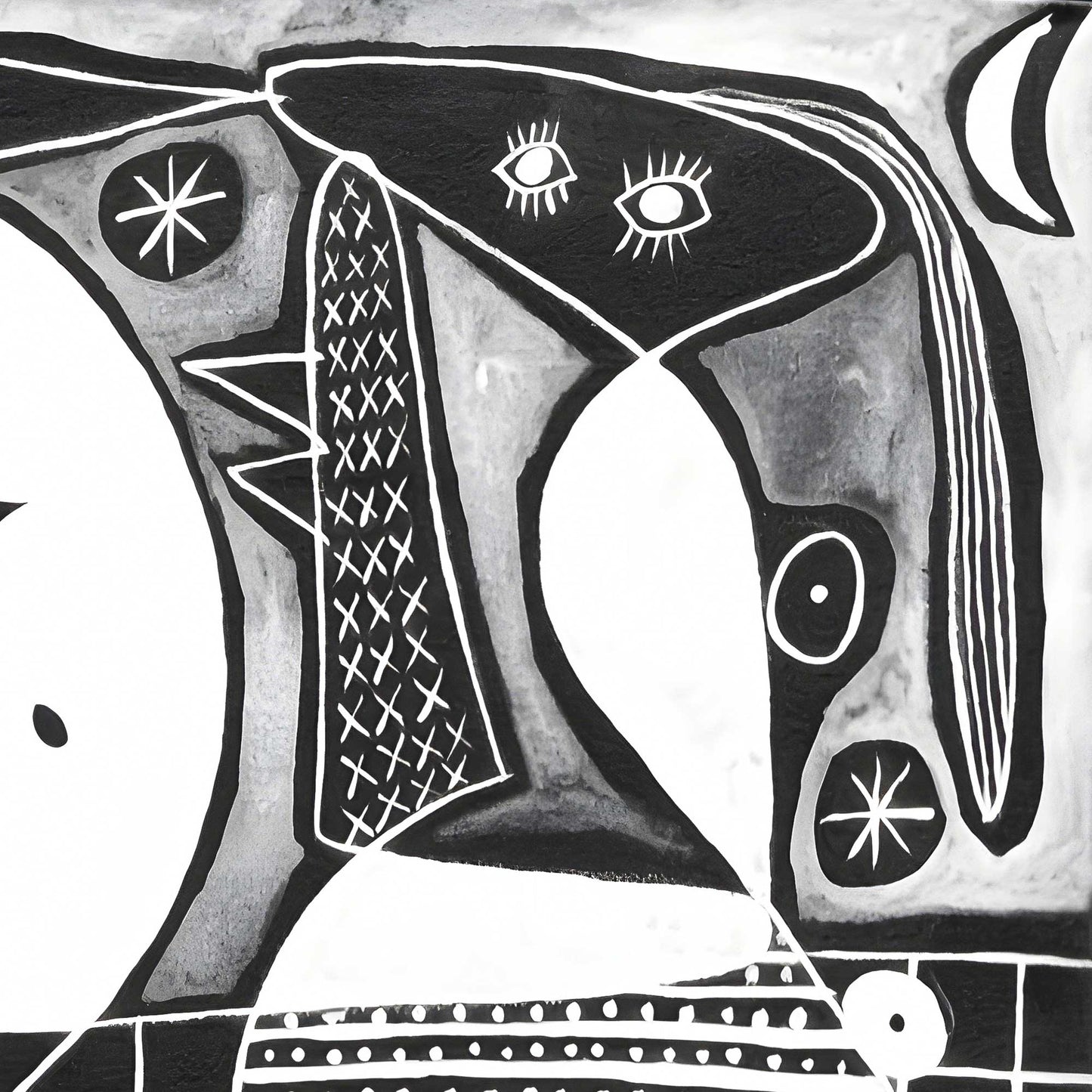 Personajes en blanco y negro