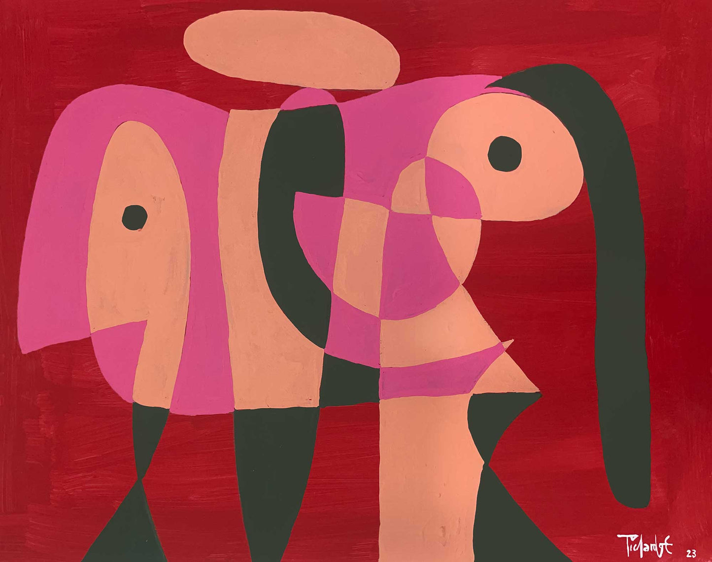 Retrato rosa