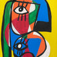 Retrato en fondo amarillo brillo