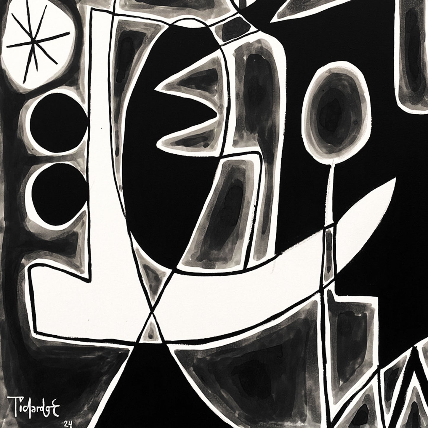 Composición en blanco y negro