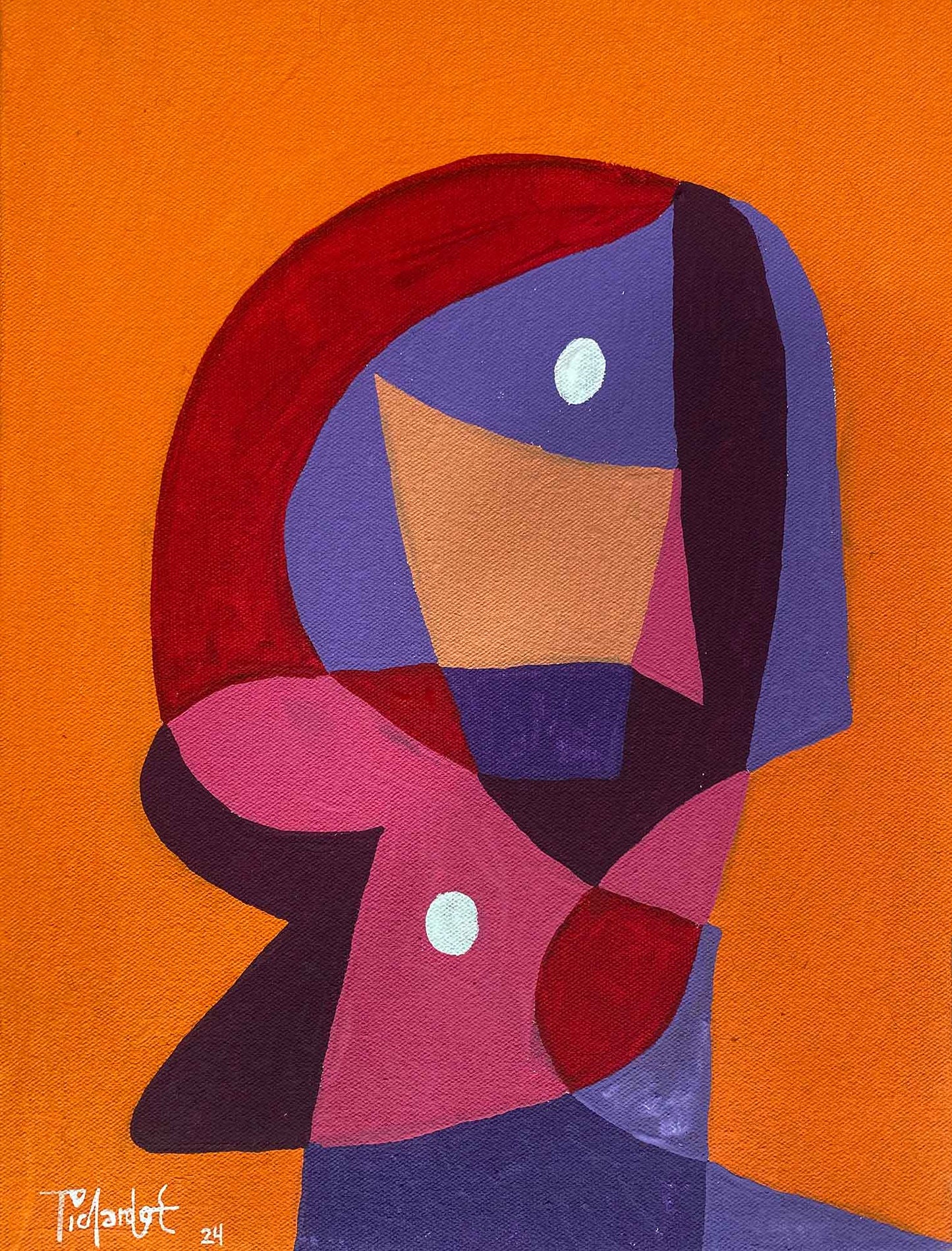 Retrato en rojos