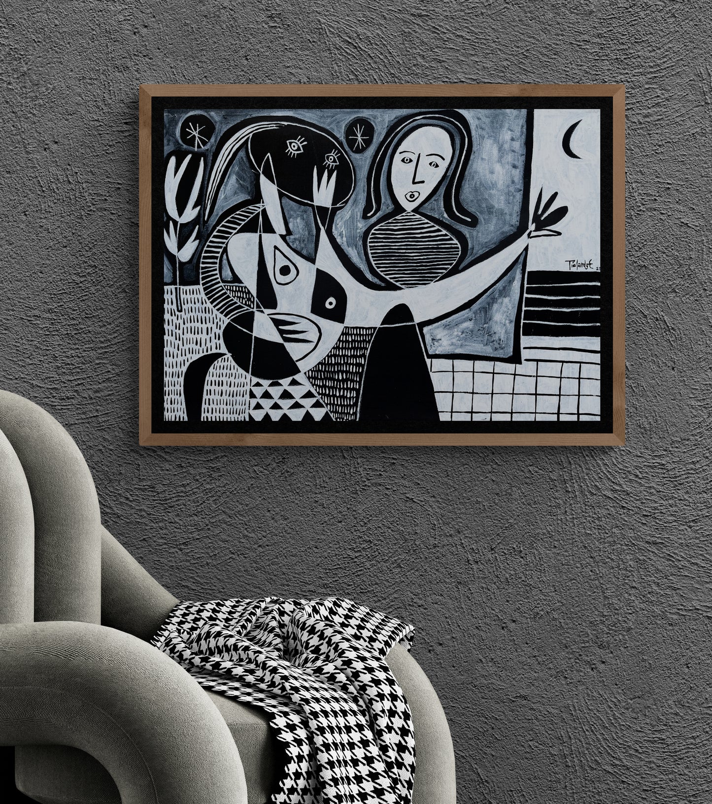 Composición en blanco y negro