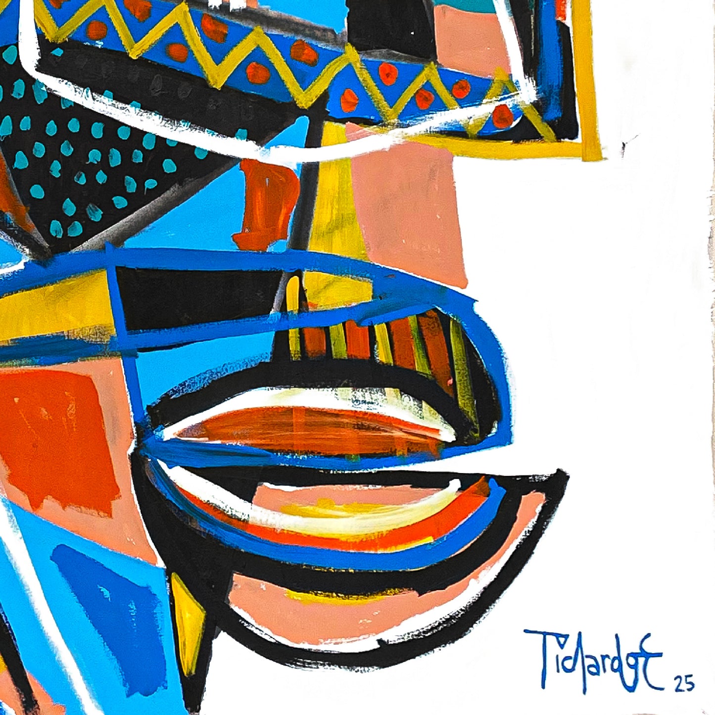 Retrato en fondo blanco