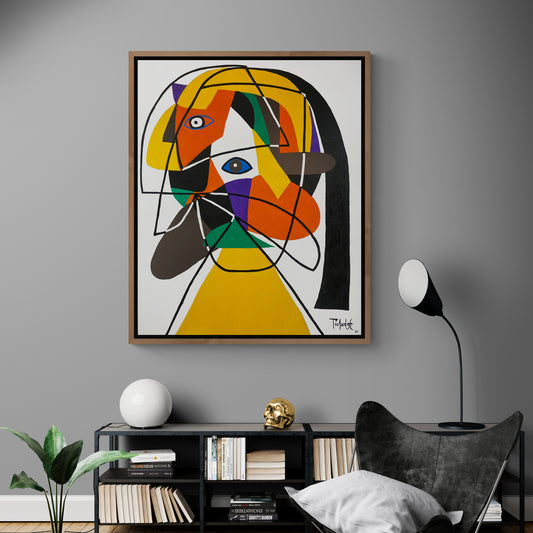 Retrato en fondo blanco