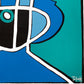 Retrato en azules