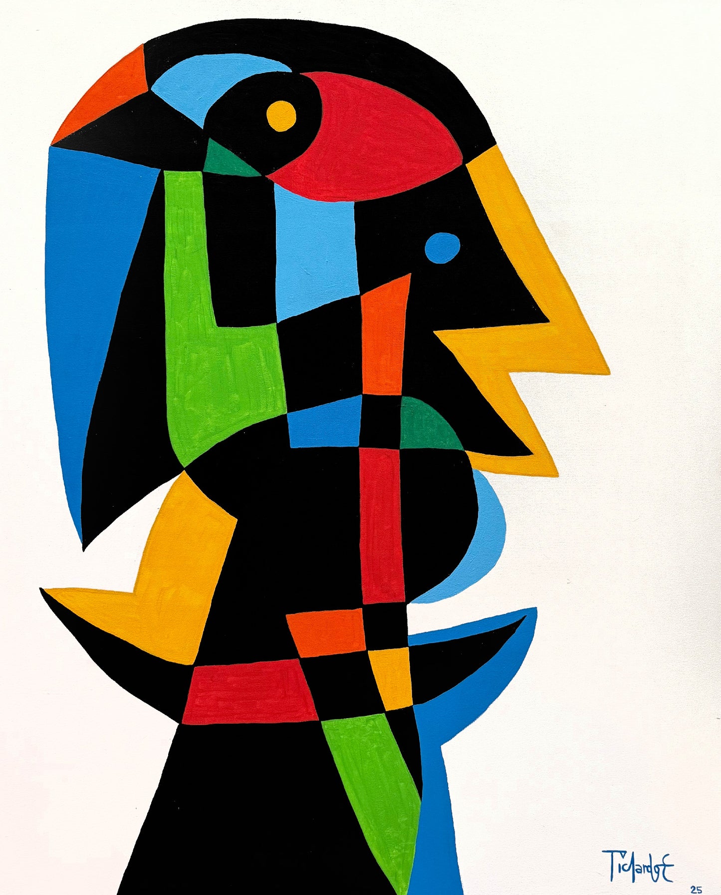 Retrato en fondo blanco