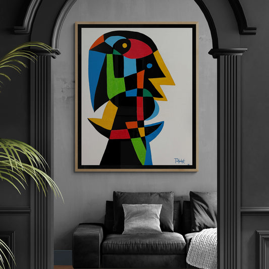 Retrato en fondo blanco