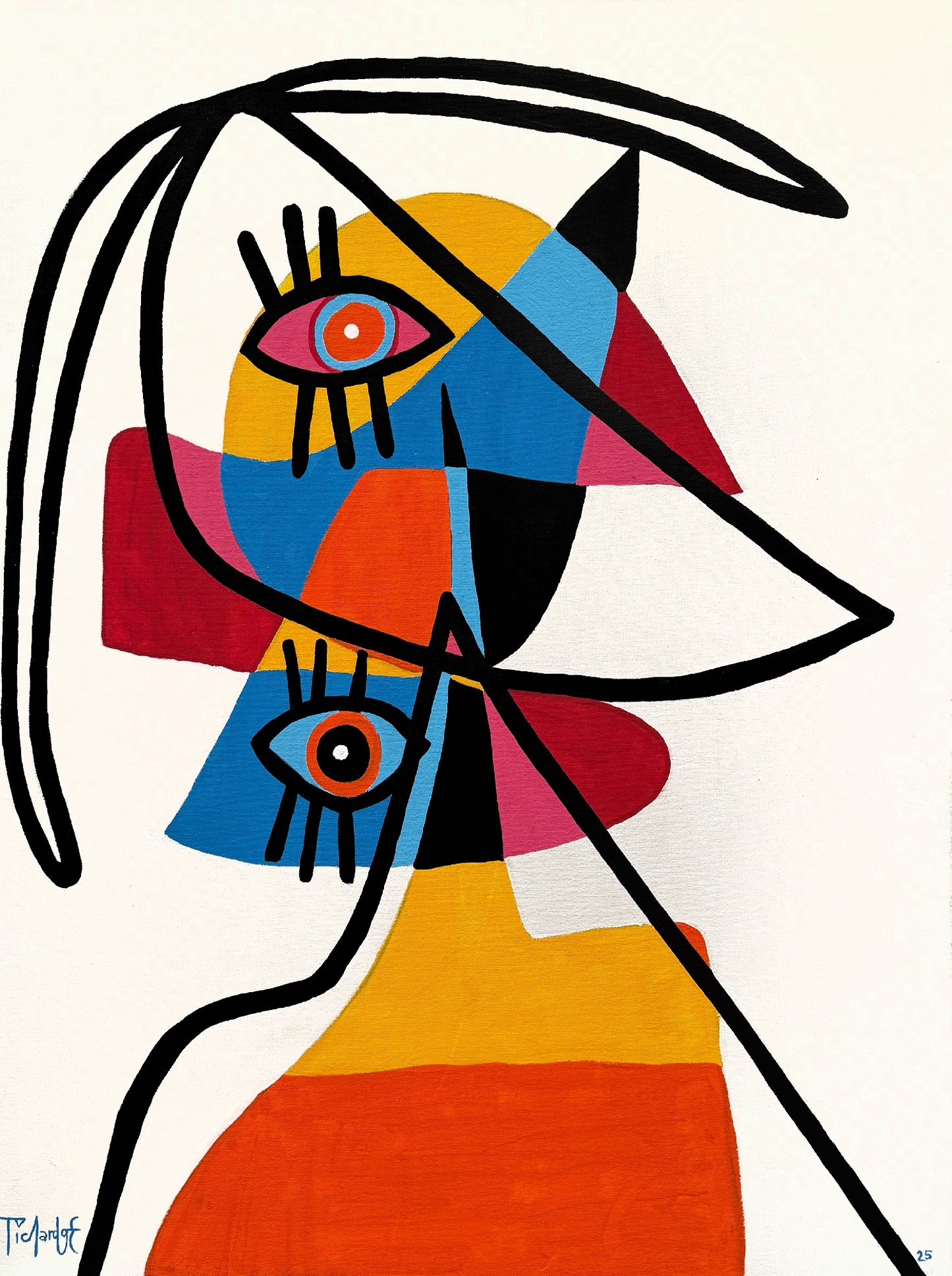 Personaje con copete