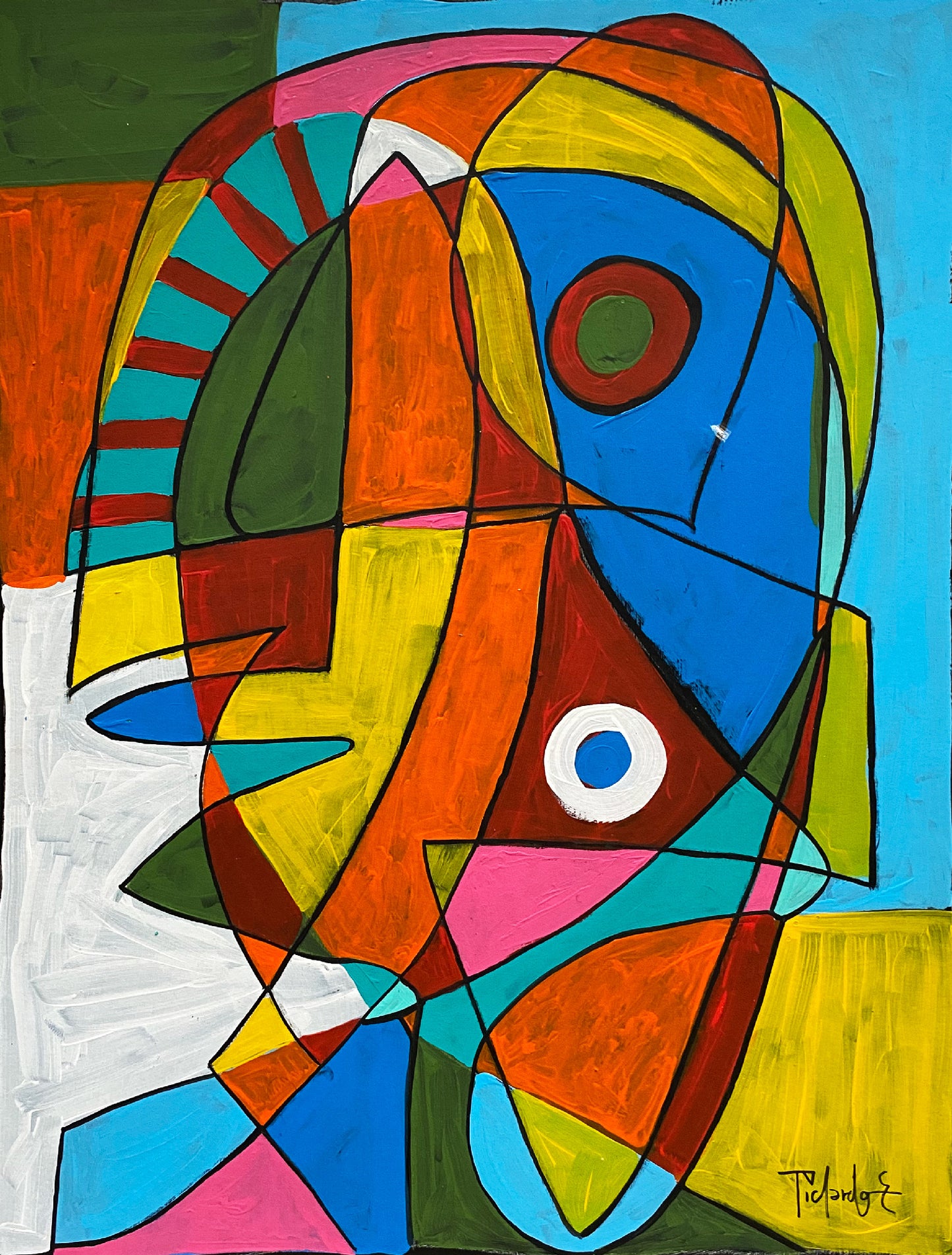 Cuerpo escueto colorido