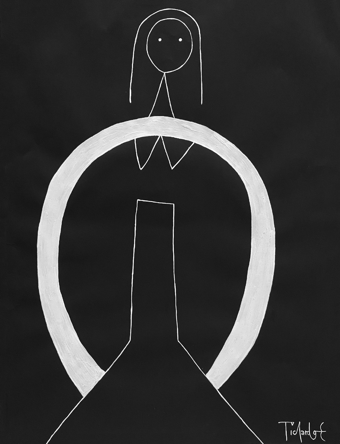 Mujer de ojos pequeños