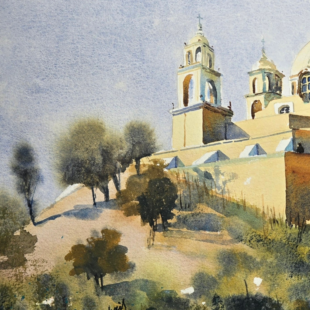 Obra de arte original -  Luz dorada sobre Cholula