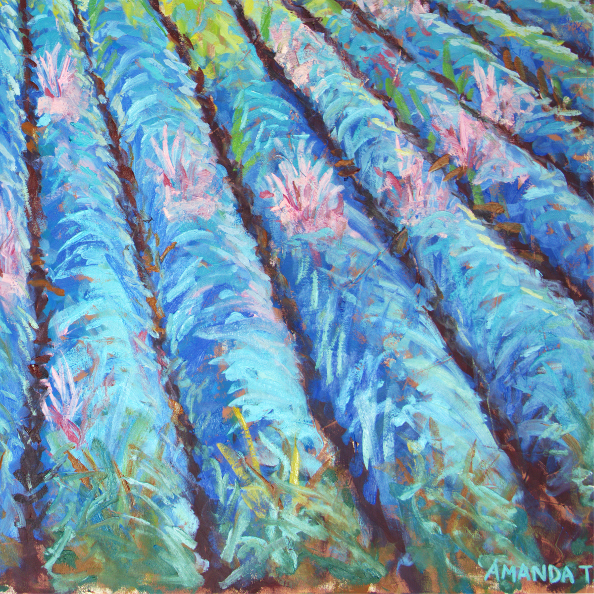 Arte contemporáneo - Blue Lavender Field