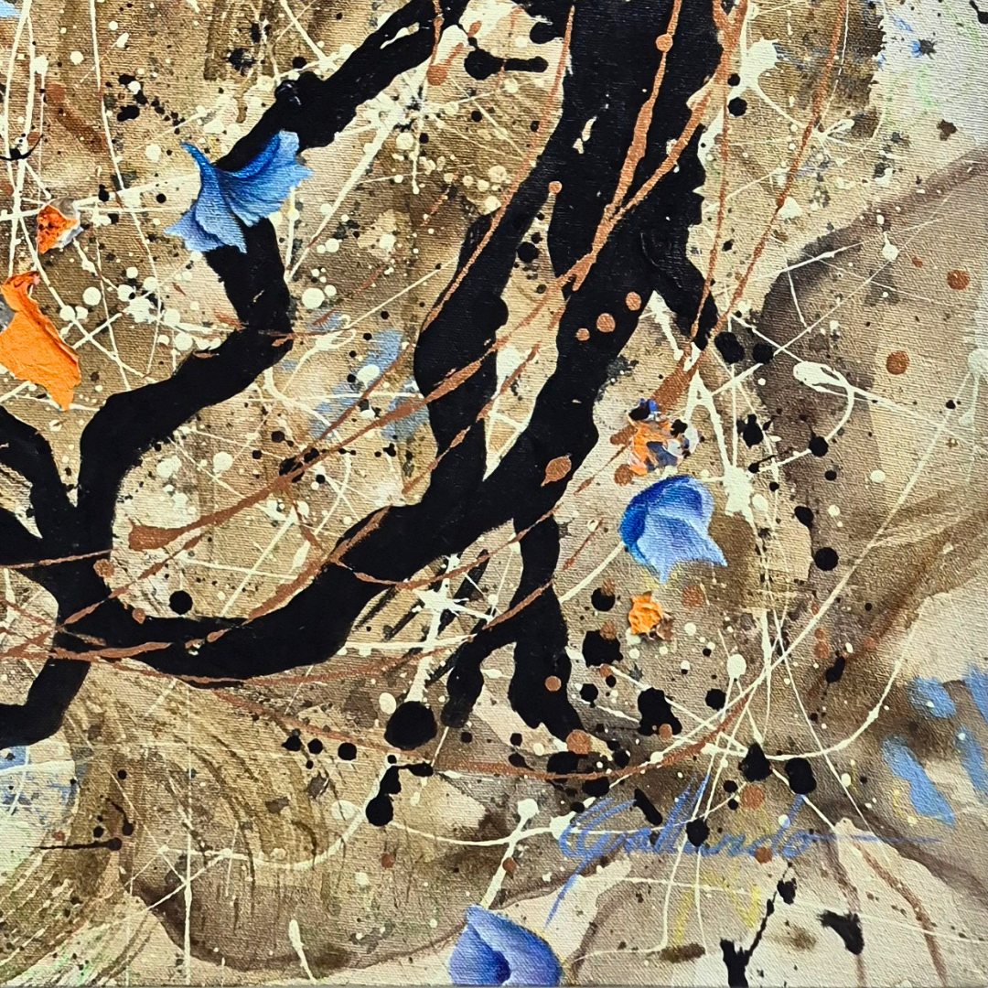 Obra de arte original - Los caminos difíciles  seguido conducen  a lugares hermosos!