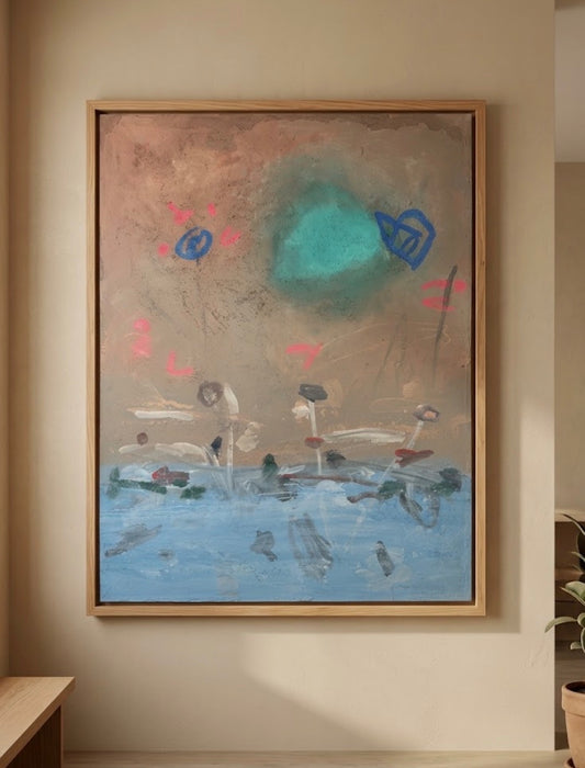 “Paisaje de tierra con mar “