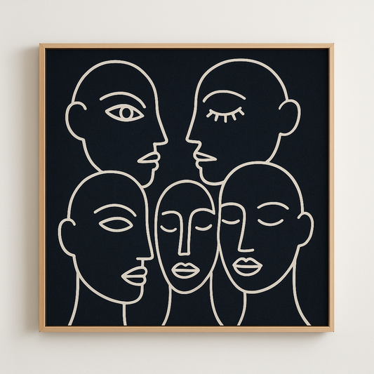 Cuadro minimalista – Rostros del Ser