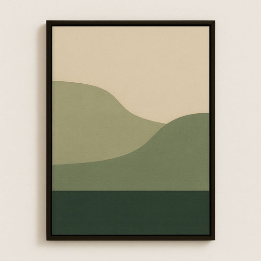 Cuadro abstracto decorativo  – Montañas Silentes