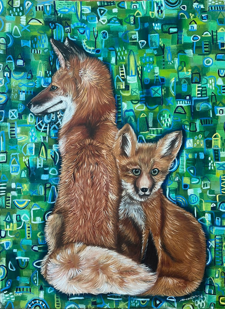 Obra de Arte Original - Miradas Curiosas