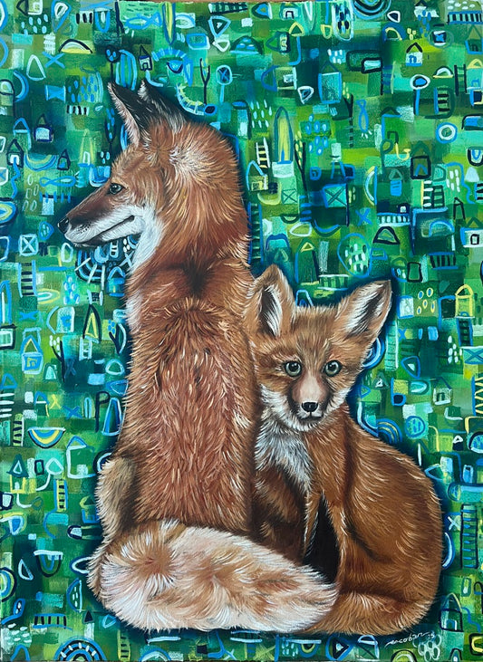 Obra de Arte Original - Miradas Curiosas