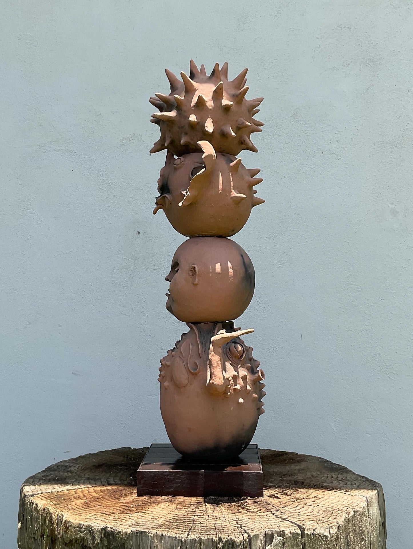 Escultura Cerámica - Totem Barro Rojo