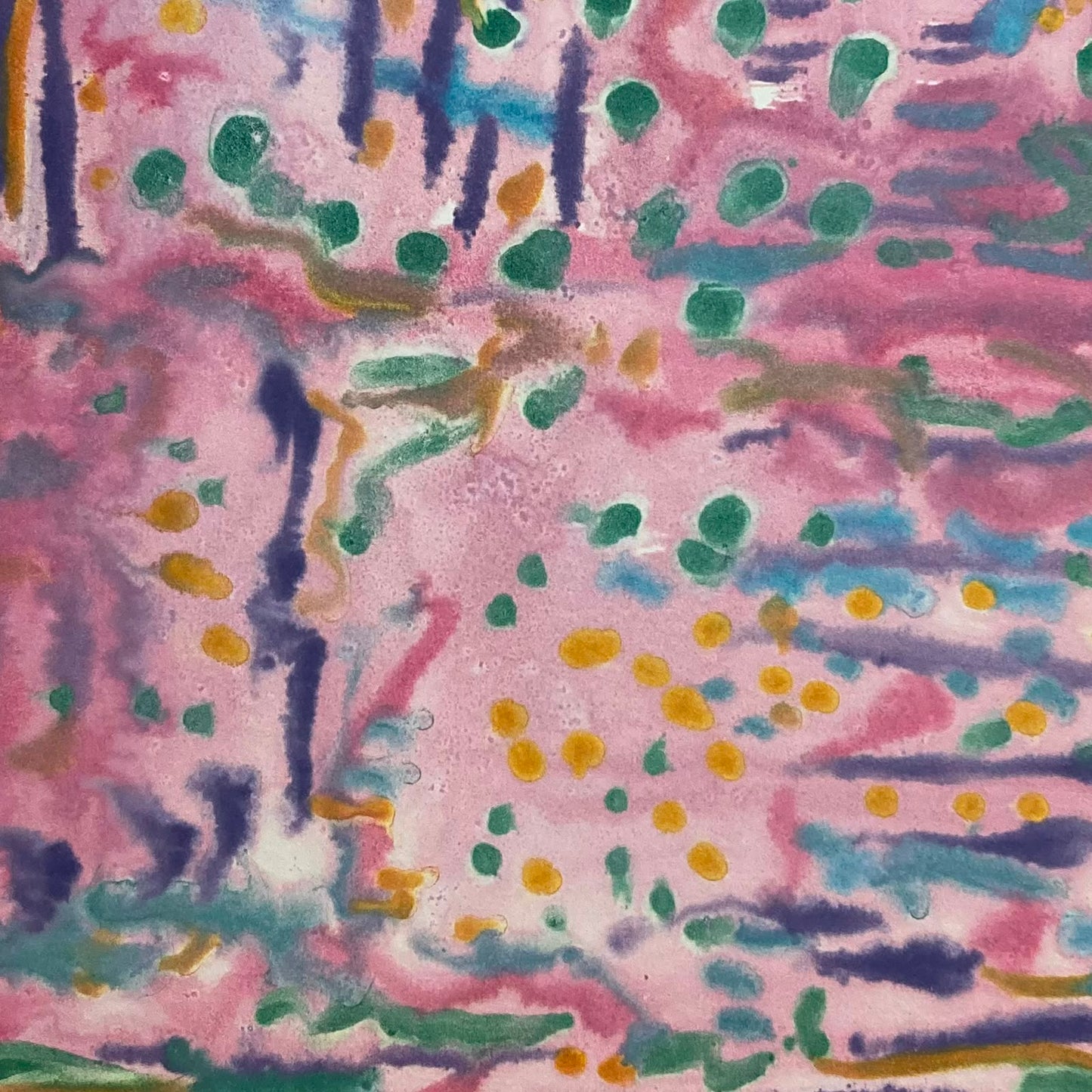 Grabado abstracto - Membrana Rosa