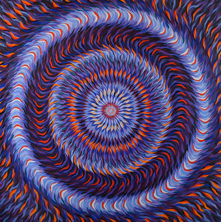 Pintura Acrilica- Armonía Radial Espiral I