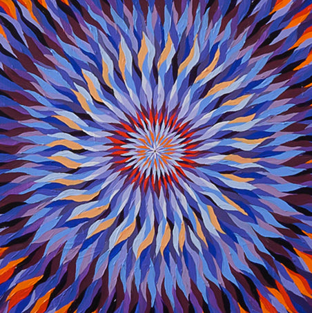 Pintura Acrilica- Armonía Radial Espiral I