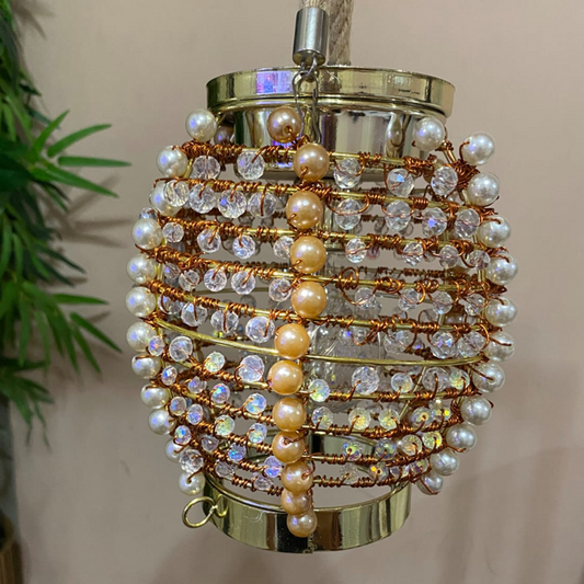 Farolito dorado tipo maquinista - Atrapasol 3D