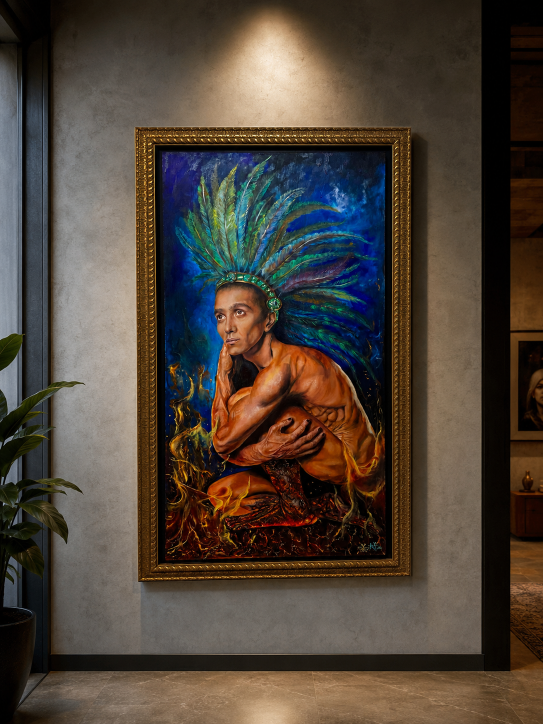 Obra de arte original- Yolcualli (Alguien de Buen Corazón)