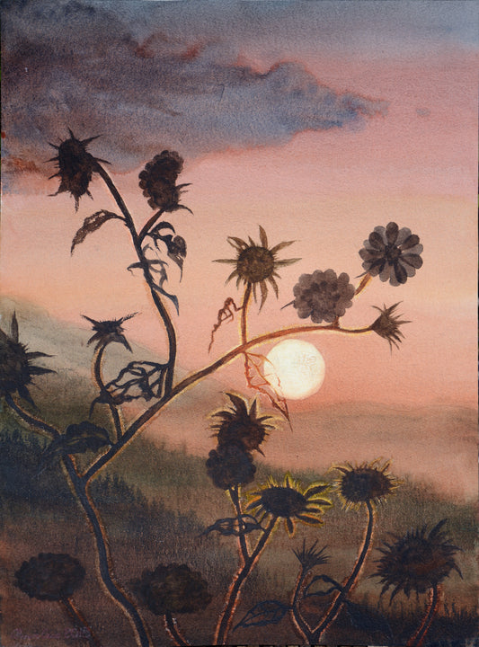 Obra de Arte Original "El amanecer de la mala hierba"