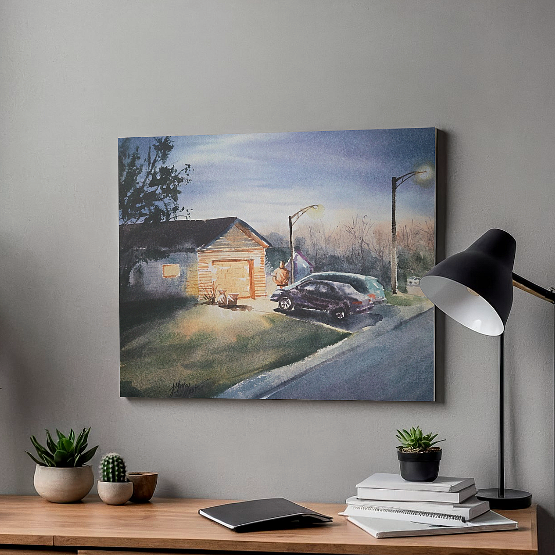 Obra de arte original - A night in Goshen Indiana