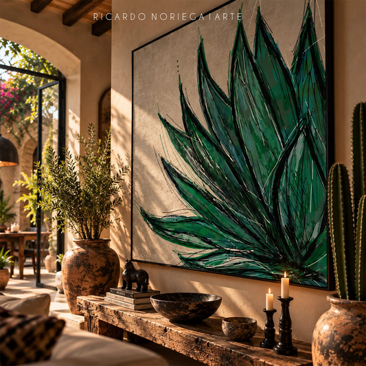 AGAVE VII (fondo beige)