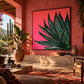 AGAVE VII (fondo rosa)