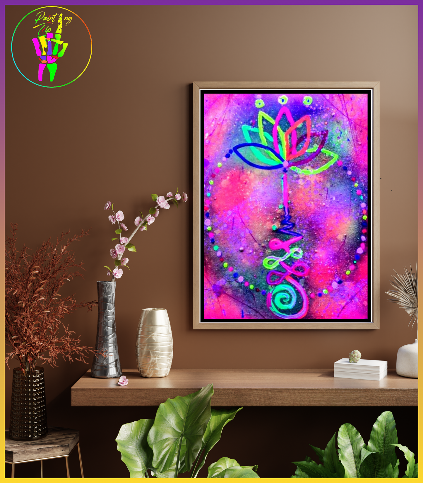 Cuadro Moderno - Unalome "Espiritual"