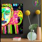 Cuadro Decorativo Neon - Buda con Elefante
