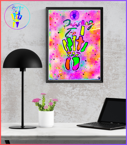 Cuadro Neon Decorativo - Painting Trip Logo