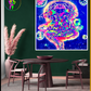 Cuadro Neon Moderno-Ganesha Cosmic Neon