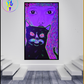 Cuadro Neon Decorativo- Mujer con Gato
