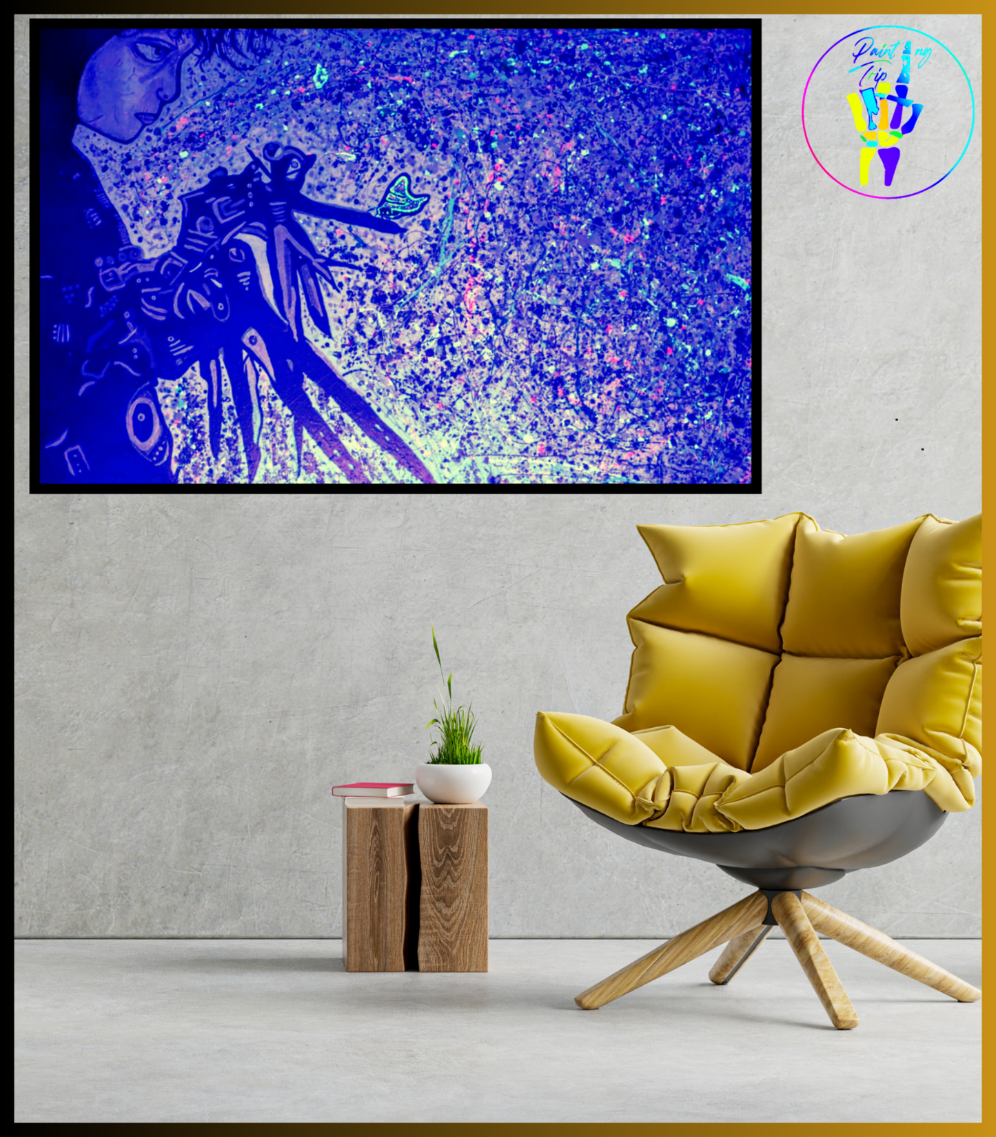 Cuadro Neon Decorativo - Edward  Scissorhands