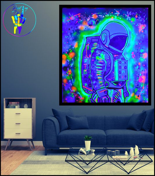 Cuadro Moderno Neon-Astronauta
