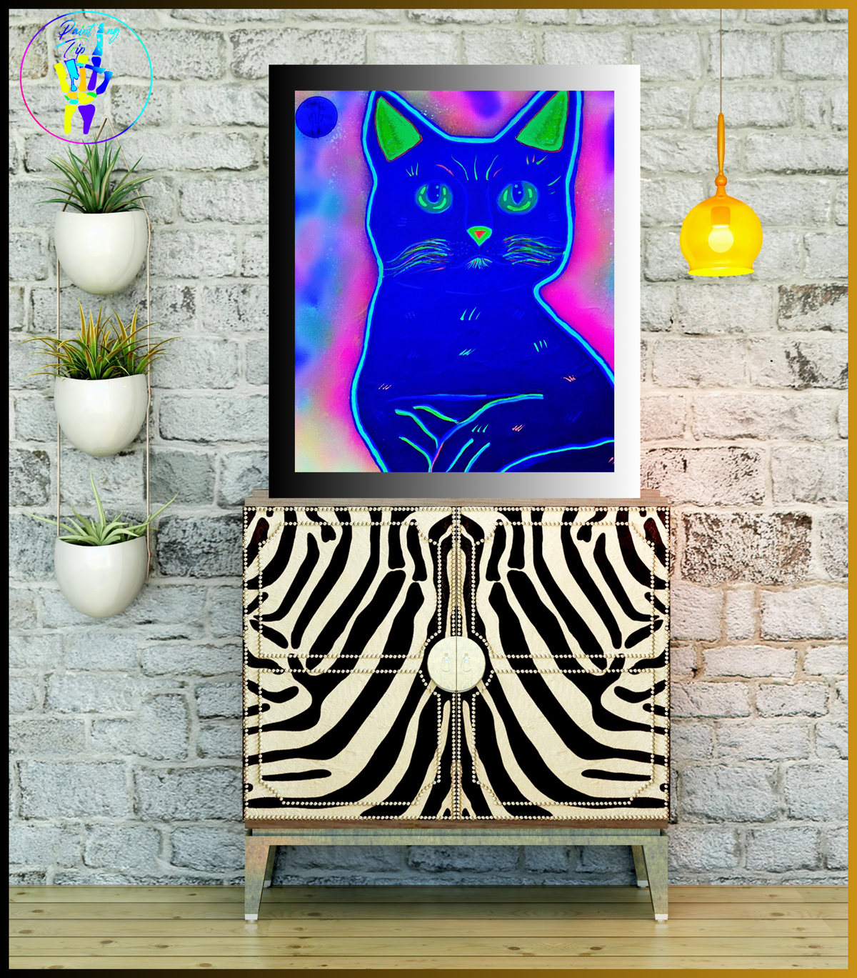 Cuadro Decorativo-Cat Black.