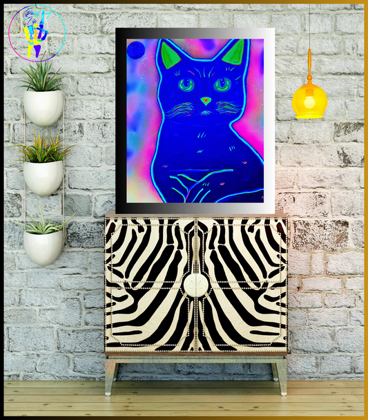 Cuadro Decorativo-Cat Black.
