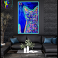 Cuadro Decorativo Neon-Cat Neon.