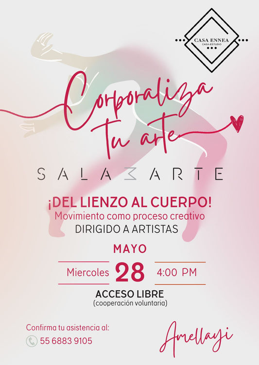 TALLER: "Del lienzo al cuerpo: movimiento como proceso creativo" 🖌💃 con Ameyalli Gutiérrez