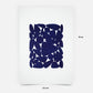 Pebbles Azul - Linografia- Arte decorativo