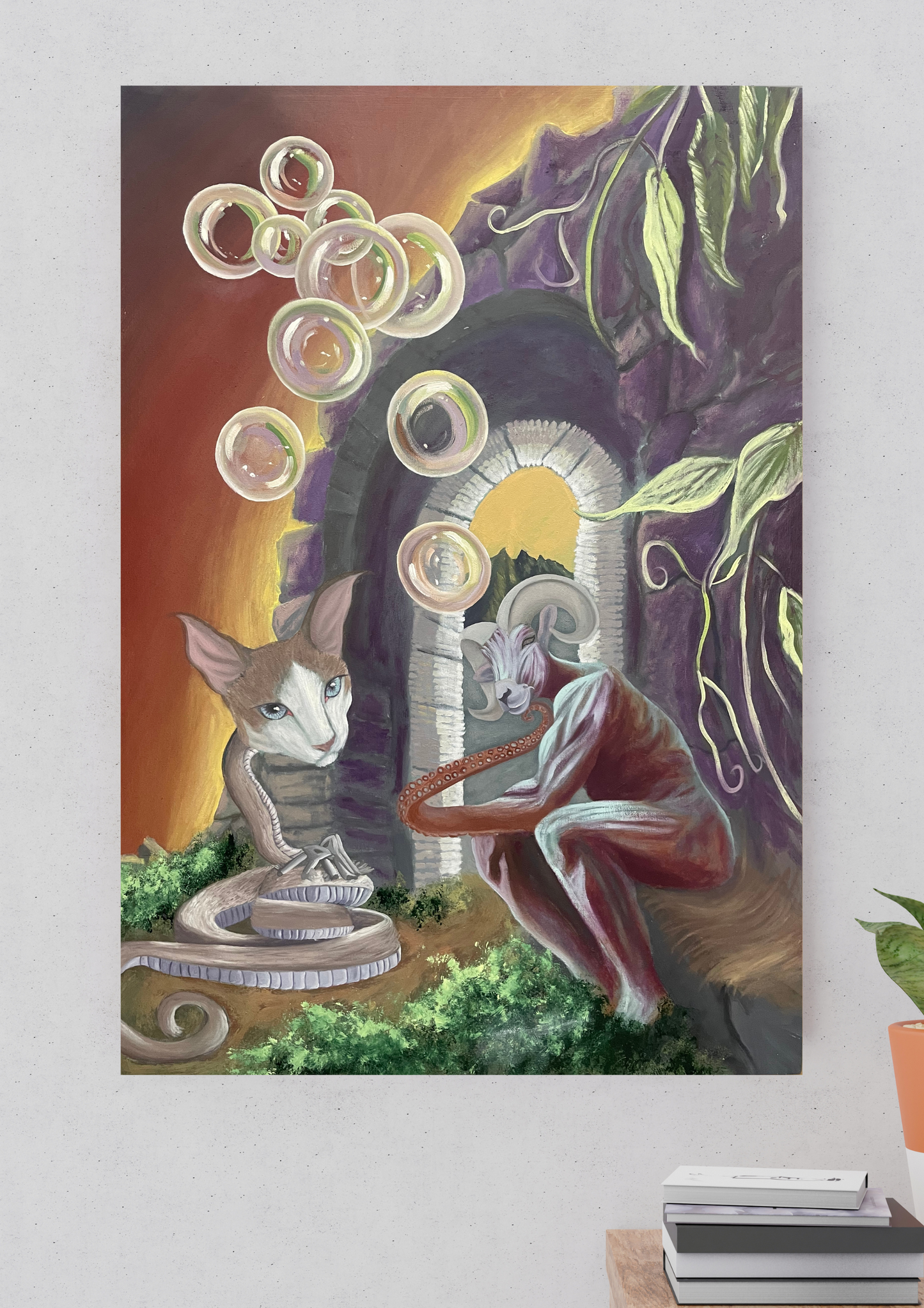 Pintura al oleo-Decision dificil