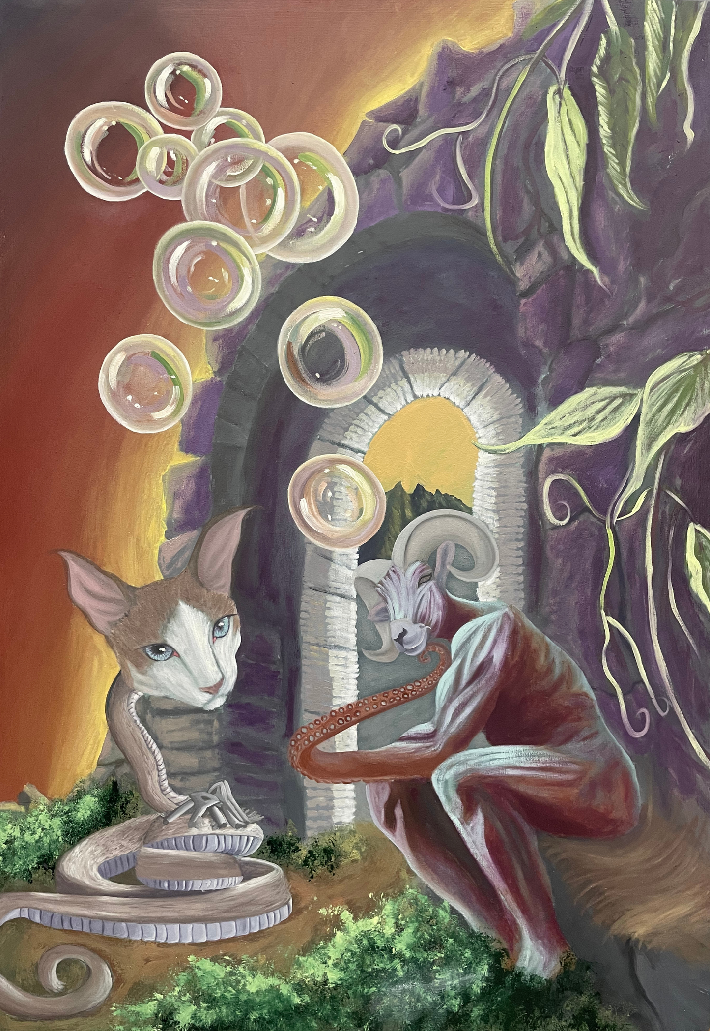 Pintura al oleo-Decision dificil